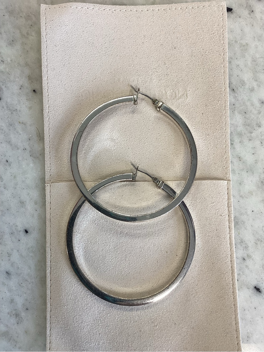 Classic Silver heavy Hoop Earrings - Timeless Women's Jewelry